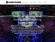 Tablet Screenshot of calibratedgaming.com